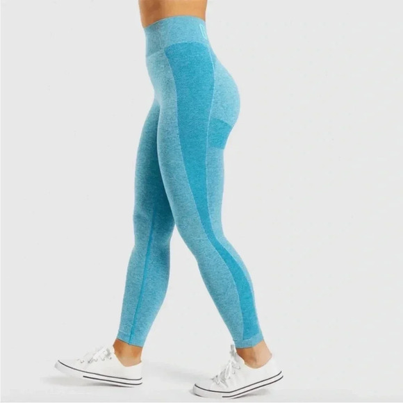 Gymshark FLEX HIGH WAISTED LEGGINGS blue Size S - Picture 10 of 10